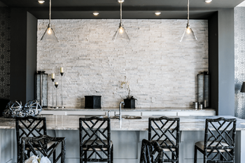 Clubhouse with hosting kitchen